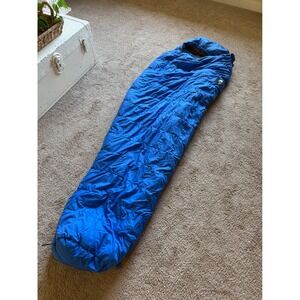 THE NORTH FACE Vintage Down Sleeping Bag Blue Mummy Style Camping Outdoors